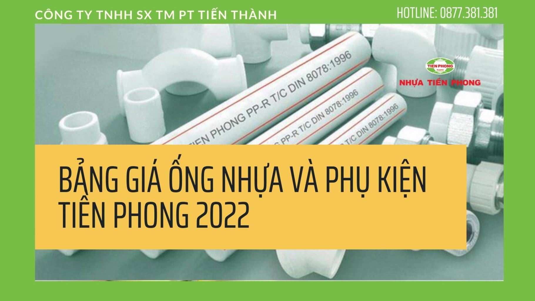 Bảng giá ống nhựa Tiền Phong