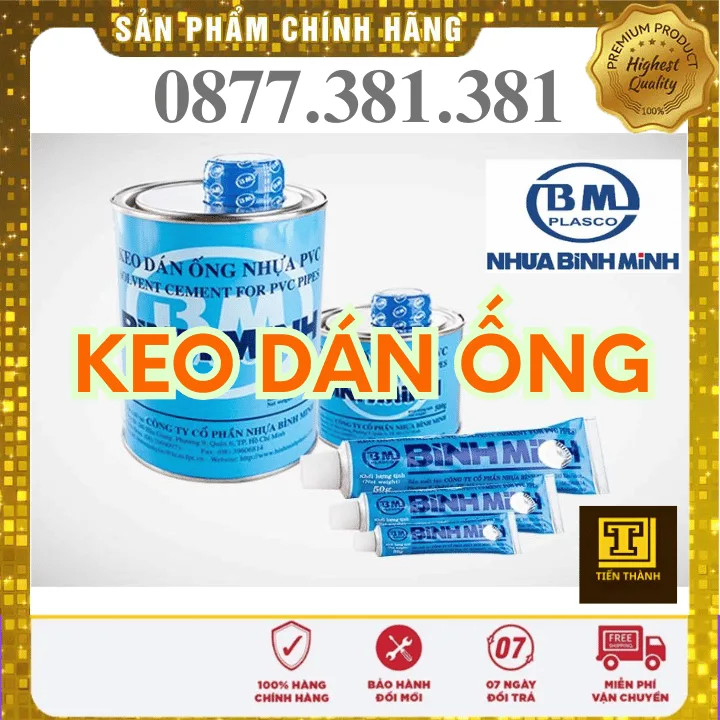 Keo Dán Ống Nhựa Bình Minh