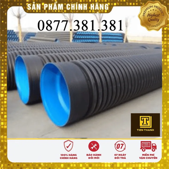 Ống nhựa gắn xoan 2 lớp