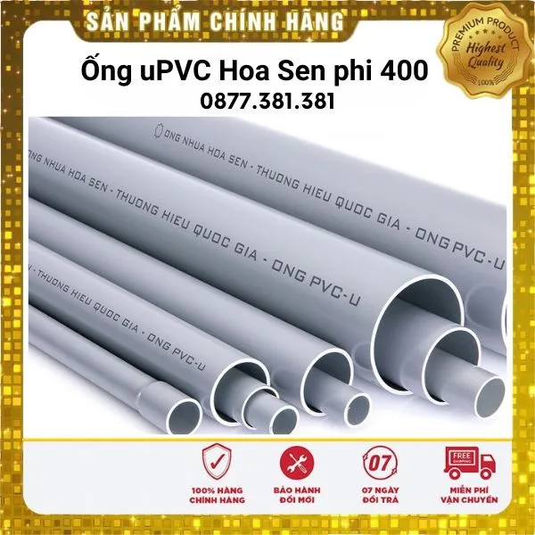 Ống uPVC Hoa Sen Phi 400