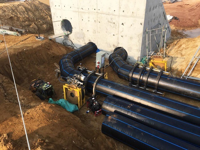 Ống nhựa HDPE được sử dụng trong công trình làm đường ống cấp nước, thoát nước
