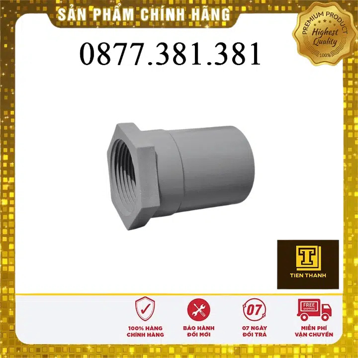 NỐI REN TRONG UPVC - Xem chi tiết tại Công Ty TNHH Sản Xuất Thương Mại Phát Triển Tiến Thành Nối ren trong uPVC