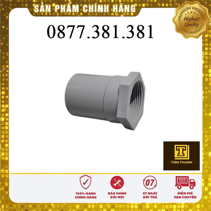 NỐI REN TRONG UPVC - Xem chi tiết tại Công Ty TNHH Sản Xuất Thương Mại Phát Triển Tiến Thành Nối ren trong uPVC