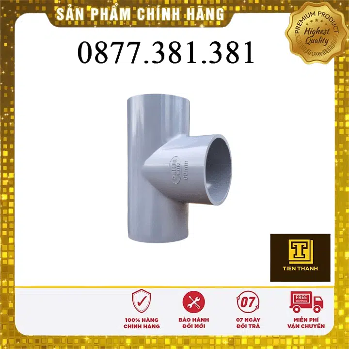 TÊ UPVC - Xem chi tiết tại Công Ty TNHH Sản Xuất Thương Mại Phát Triển Tiến Thành Tê uPVC