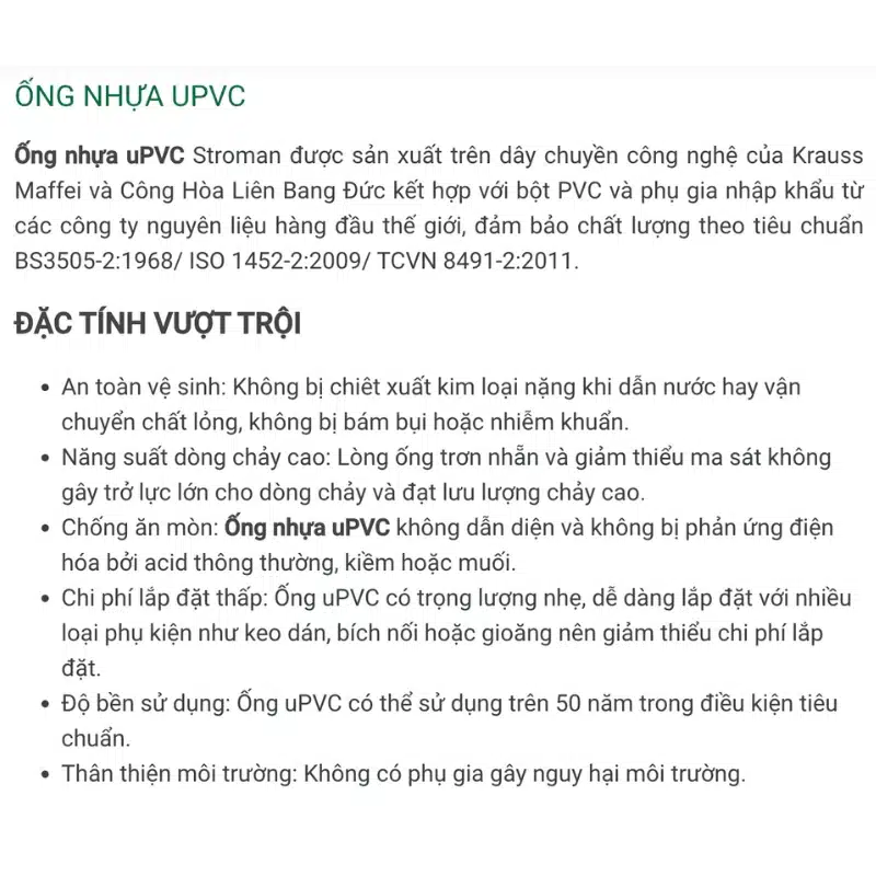 ỐNG NHỰA STROMAN PHI 90