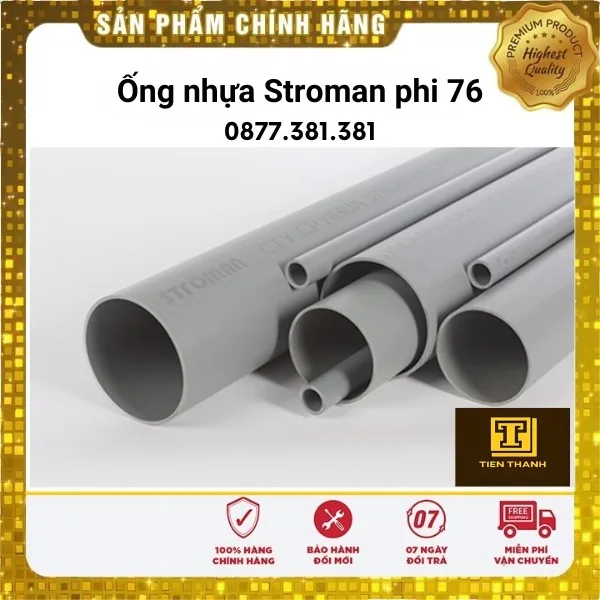 ống nhựa stroman phi 76 Ống nhựa Stroman phi 76