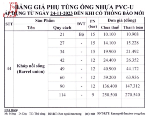 Khớp nối sống Bình Minh 