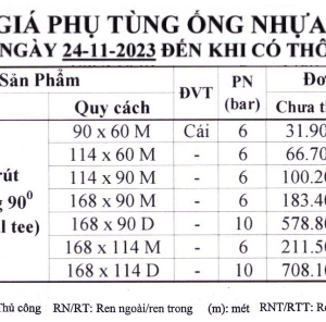 Tê cong rút Bình Minh