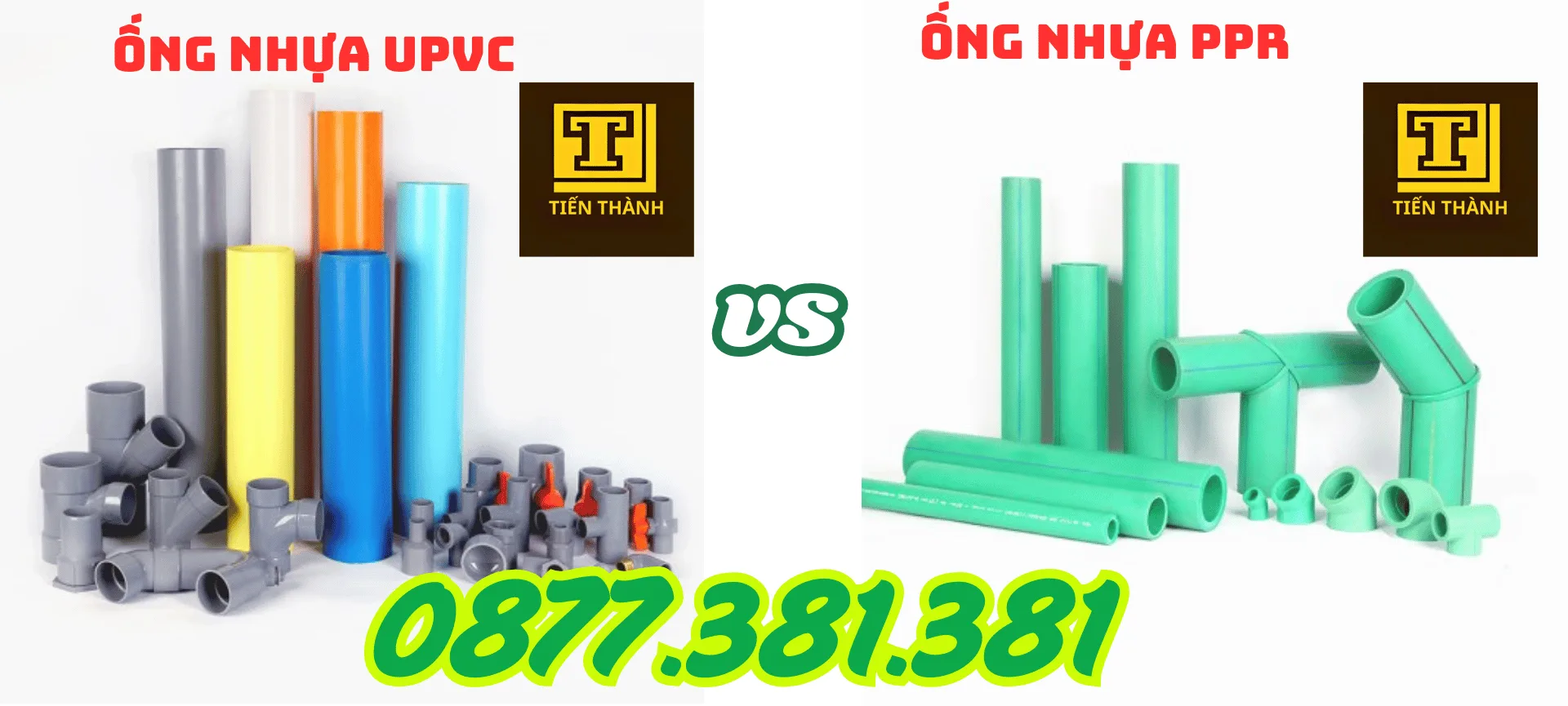 So sánh ống nhựa uPVC và PPR