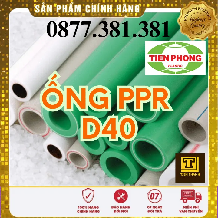 Ống Nhựa PPR D40 Tiền Phong