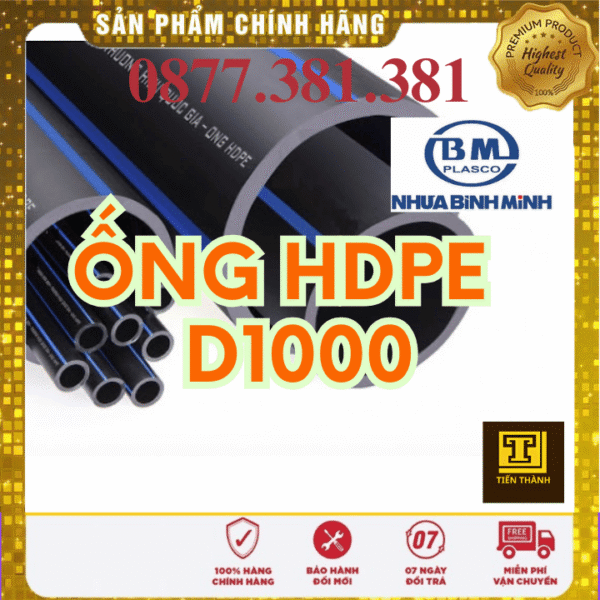 Ống Nhựa HDPE D1000 Bình Minh