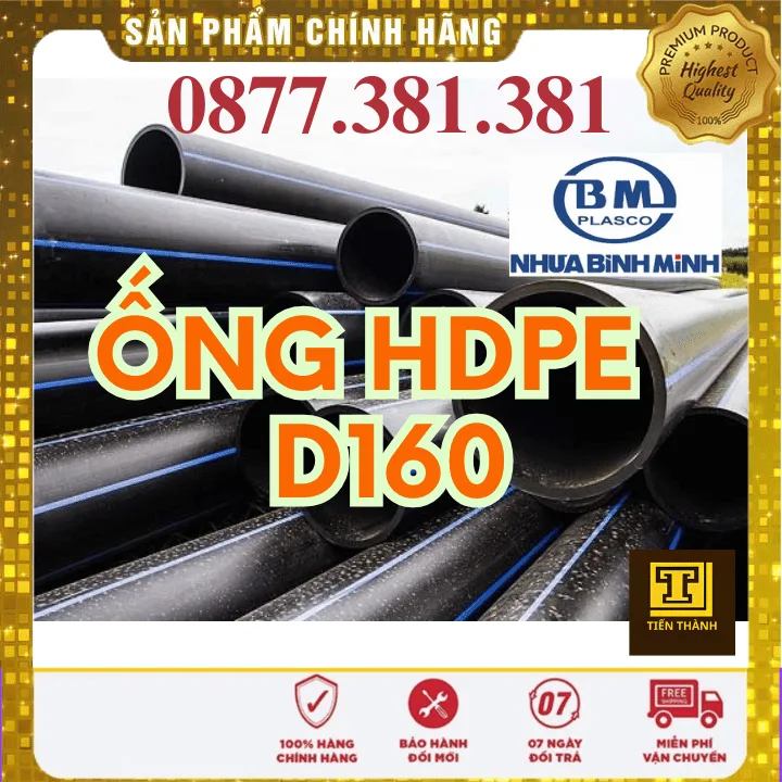 Ống Nhựa HDPE D160 Bình Minh