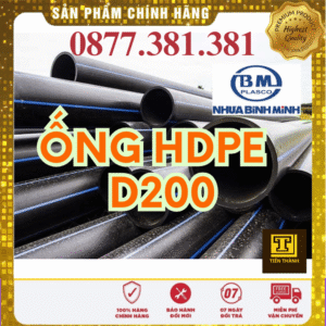 Ống Nhựa HDPE D200 Bình Minh