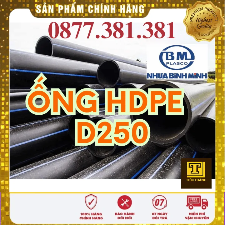 Ống Nhựa HDPE D250 Bình Minh