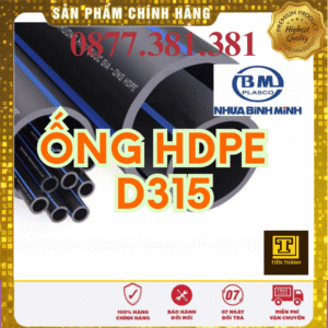 Ống Nhựa HDPE D315 Bình Minh
