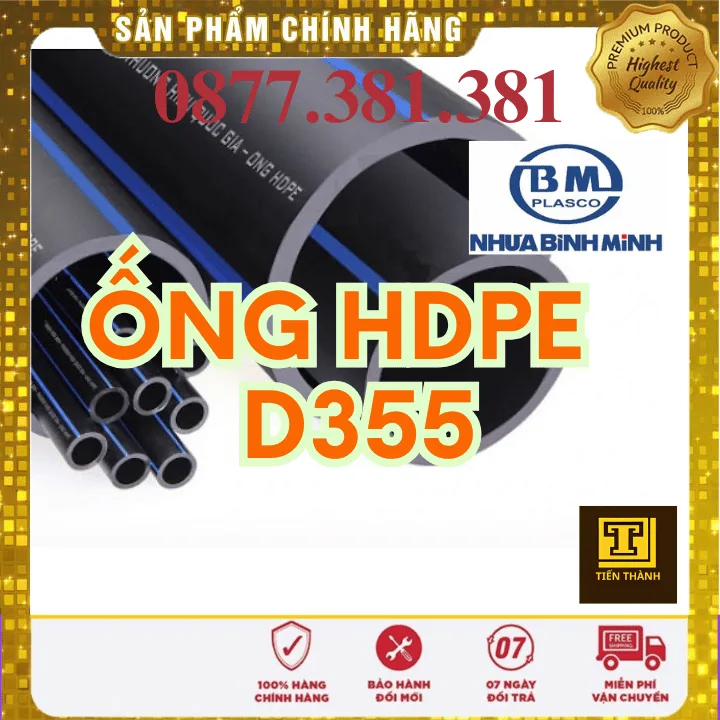 Ống Nhựa HDPE D355 Bình Minh