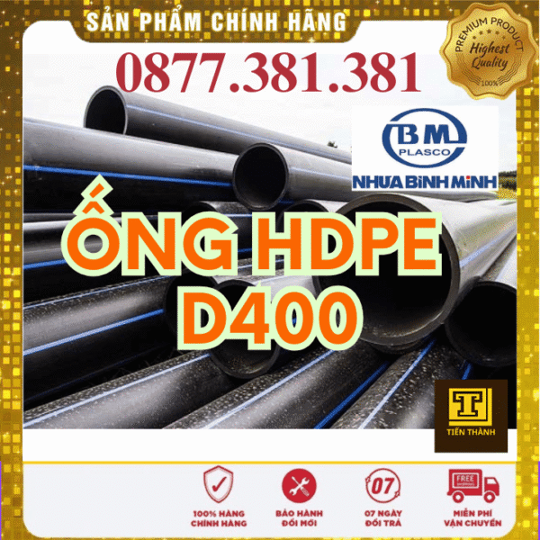 Ống Nhựa HDPE D400 Bình Minh