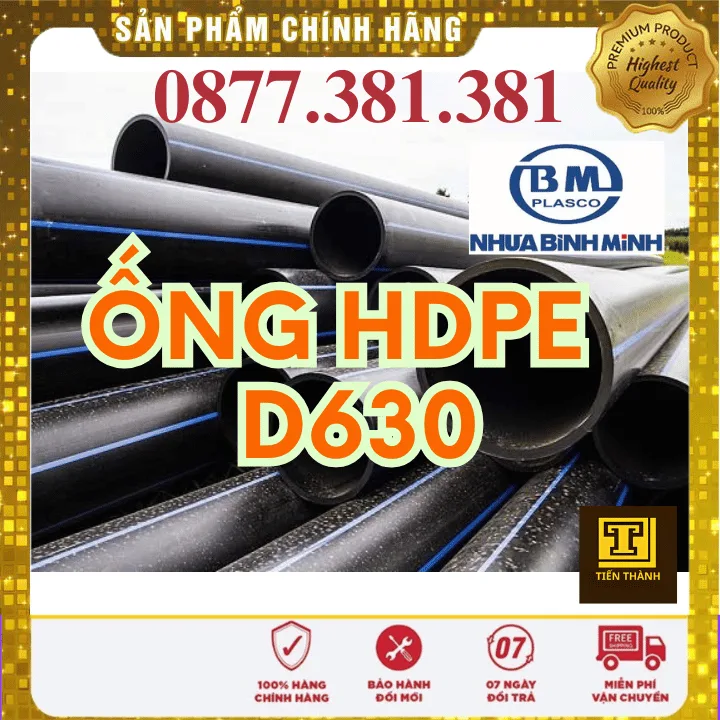 Ống Nhựa HDPE D630 Bình Minh