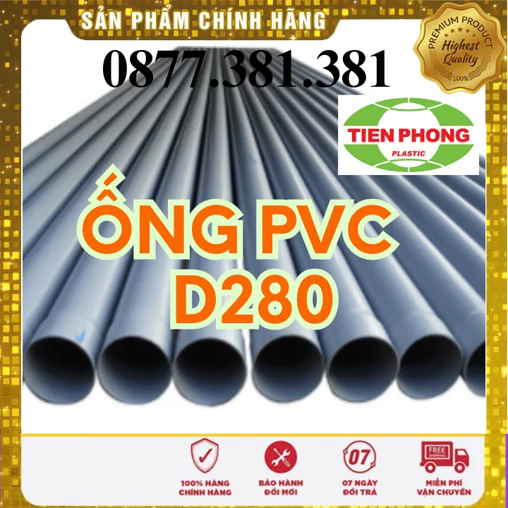 Ống Nhựa PVC D280 Tiền Phong Ống Nhựa PVC D280 Tiền Phong