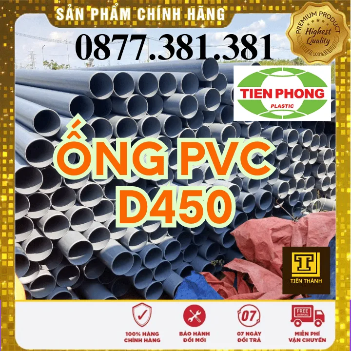 Ống Nhựa PVC D450 Tiền Phong