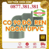 Co 90 Độ Ren Ngoài uPVC Tiền Phong