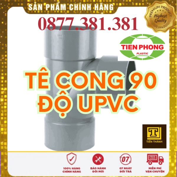 Tê Cong 90 Độ uPVC Tiền Phong