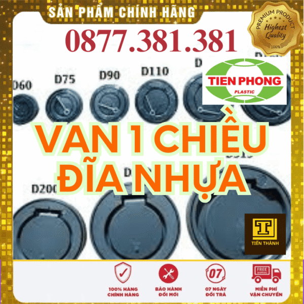 Van 1 Chiều Đĩa PVC Tiền Phong