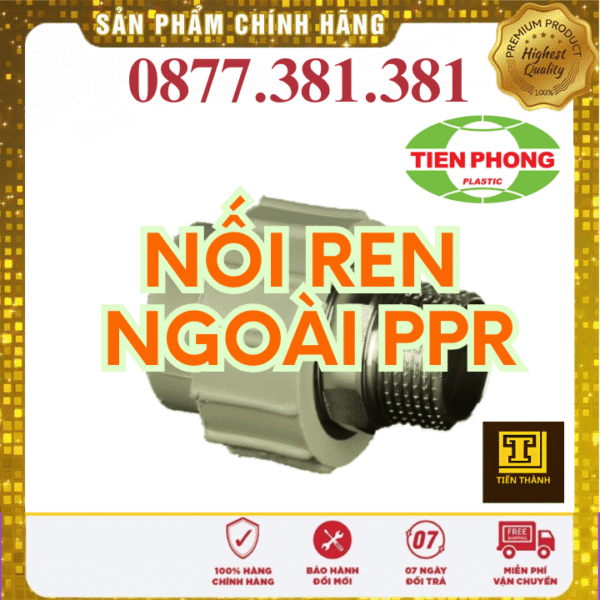 Nối Thẳng Ren Ngoài PPR Tiền Phong
