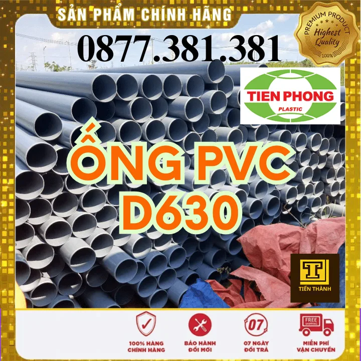 Ống Nhựa PVC D630 Tiền Phong