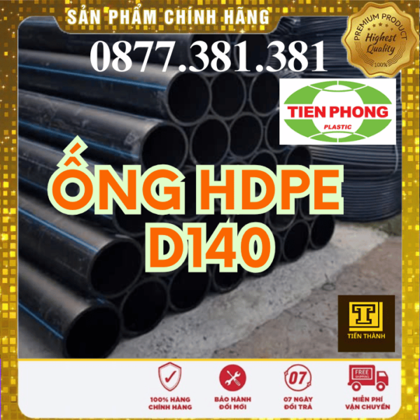 Ống Nhựa HDPE D140 Tiền Phong