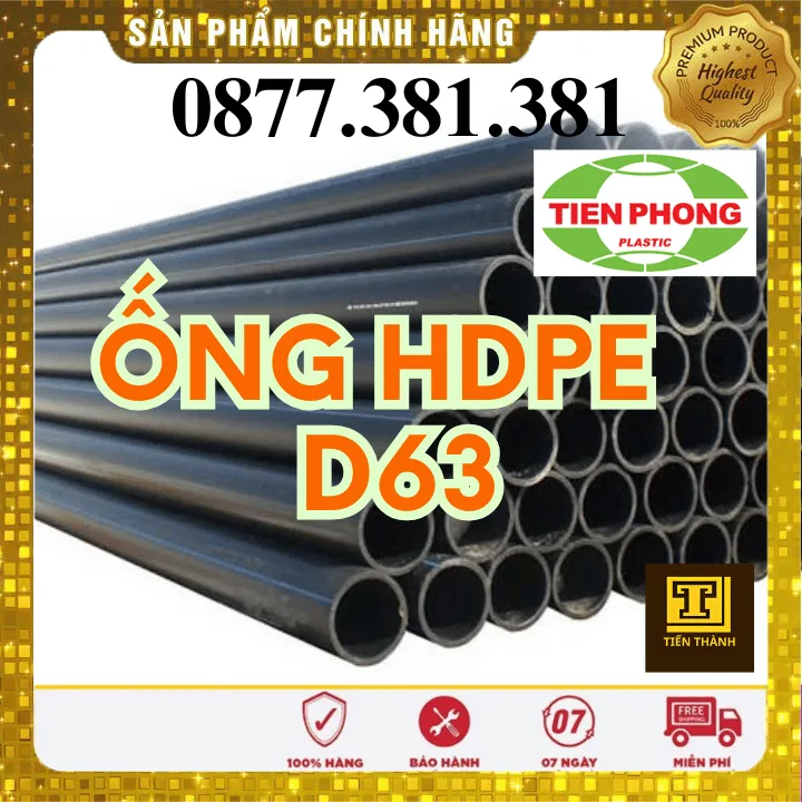 Ống Nhựa HDPE D63 Tiền Phong
