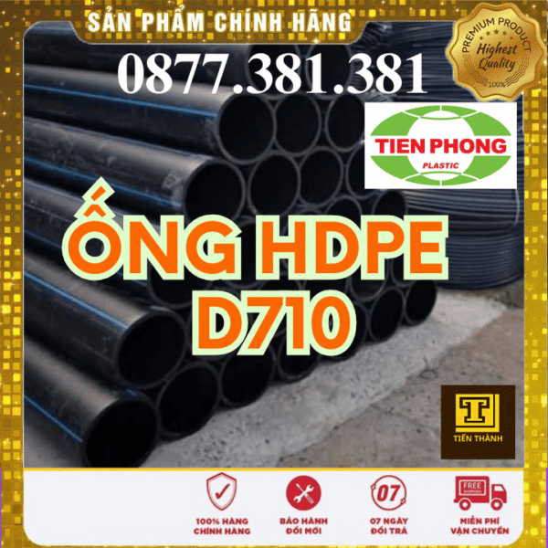 Ống Nhựa HDPE D710 Tiền Phong