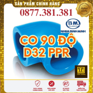 Co 90 Độ PPR Bình Minh Phi 32