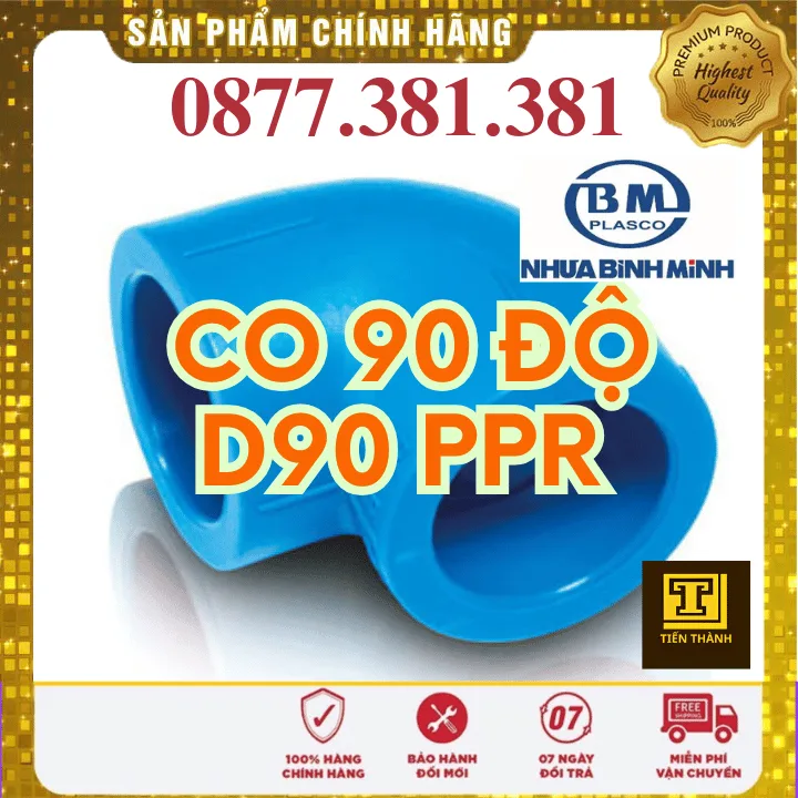 Co 90 Độ PPR Bình Minh Phi 90