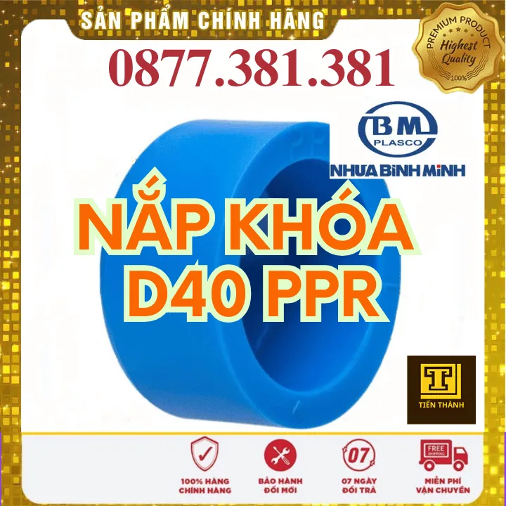 Nắp Khóa PPR Bình Minh Phi 40