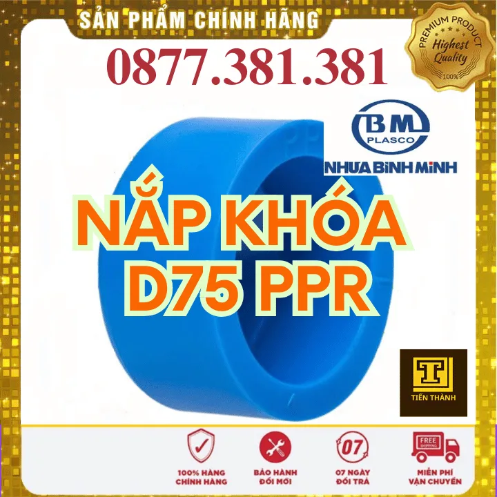 Nắp Khóa PPR Bình Minh Phi 75