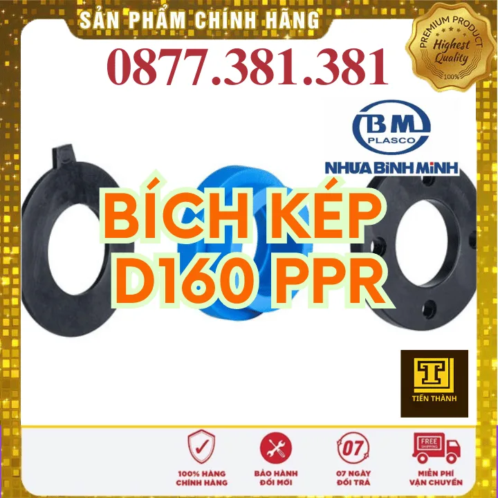 Bộ Bích Kép PPR Bình Minh Phi 160