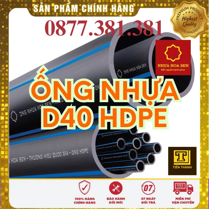 Ống Nhựa HDPE Hoa Sen Phi 40