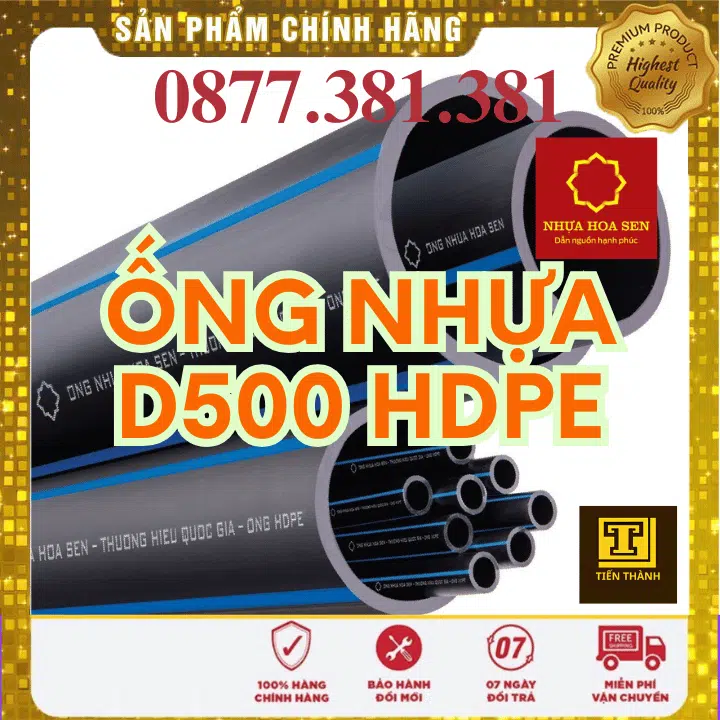 Ống Nhựa HDPE Hoa Sen Phi 500