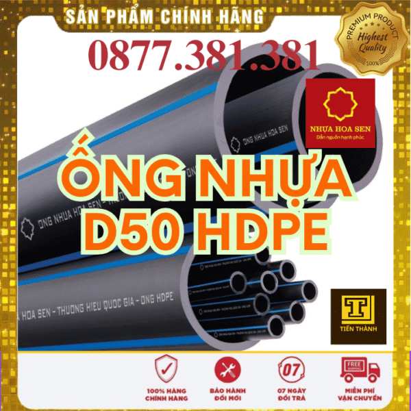 Ống Nhựa HDPE Hoa Sen Phi 50