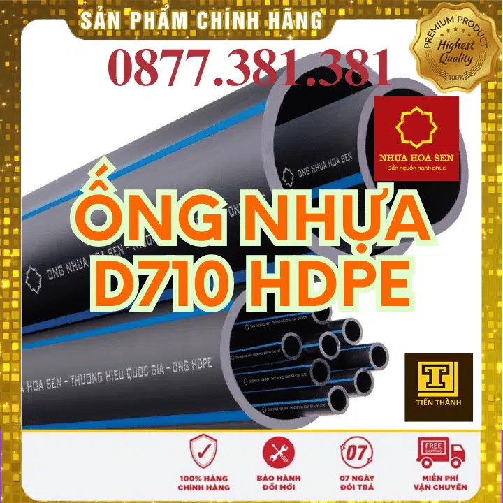 Ống Nhựa HDPE Hoa Sen Phi 710