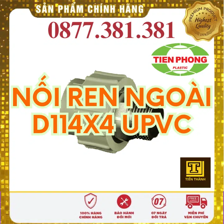 Nối Ren Ngoài uPVC Tiền Phong Phi 114x4