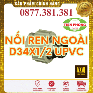 Nối Ren Ngoài uPVC Tiền Phong Phi 34x1/2