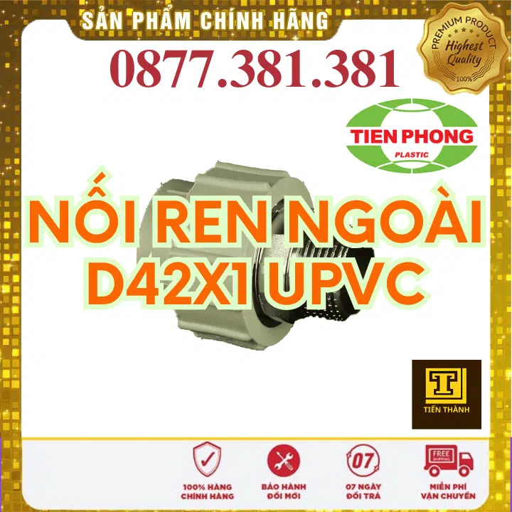 Nối Ren Ngoài uPVC Tiền Phong Phi 42x1
