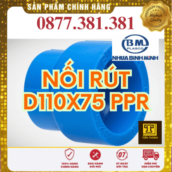 Nối Rút PPR Bình Minh Phi 110×75