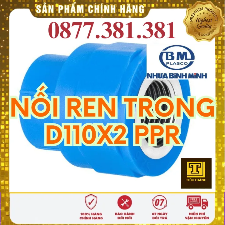 Nối Ren Trong PPR Bình Minh Phi 110x2"