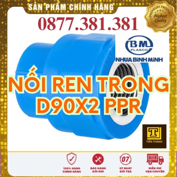 Nối Ren Trong PPR Bình Minh Phi 90x2"