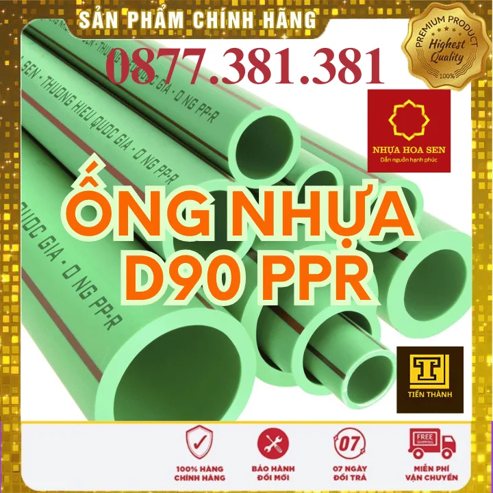 Ống Nhựa PPR Hoa Sen Phi 90