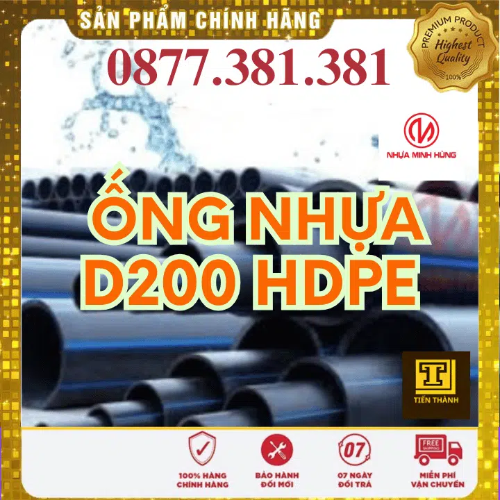 Ống Nhựa HDPE Minh Hùng Phi 200