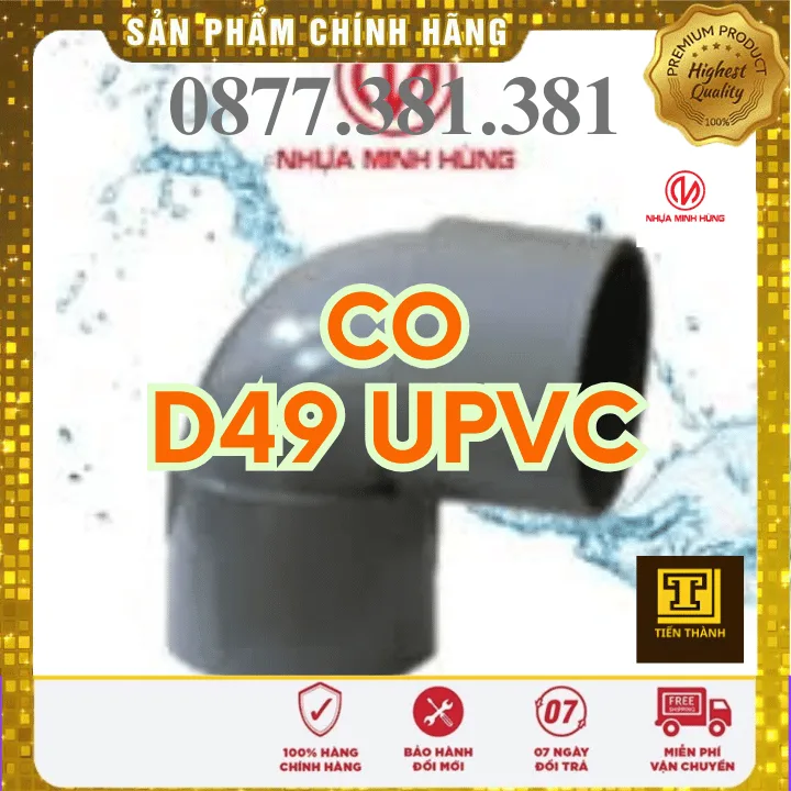 Co uPVC Minh Hùng Phi 49 - Xem chi tiết tại Công Ty TNHH Sản Xuất Thương Mại Phát Triển Tiến Thành Co uPVC Minh Hùng Phi 49